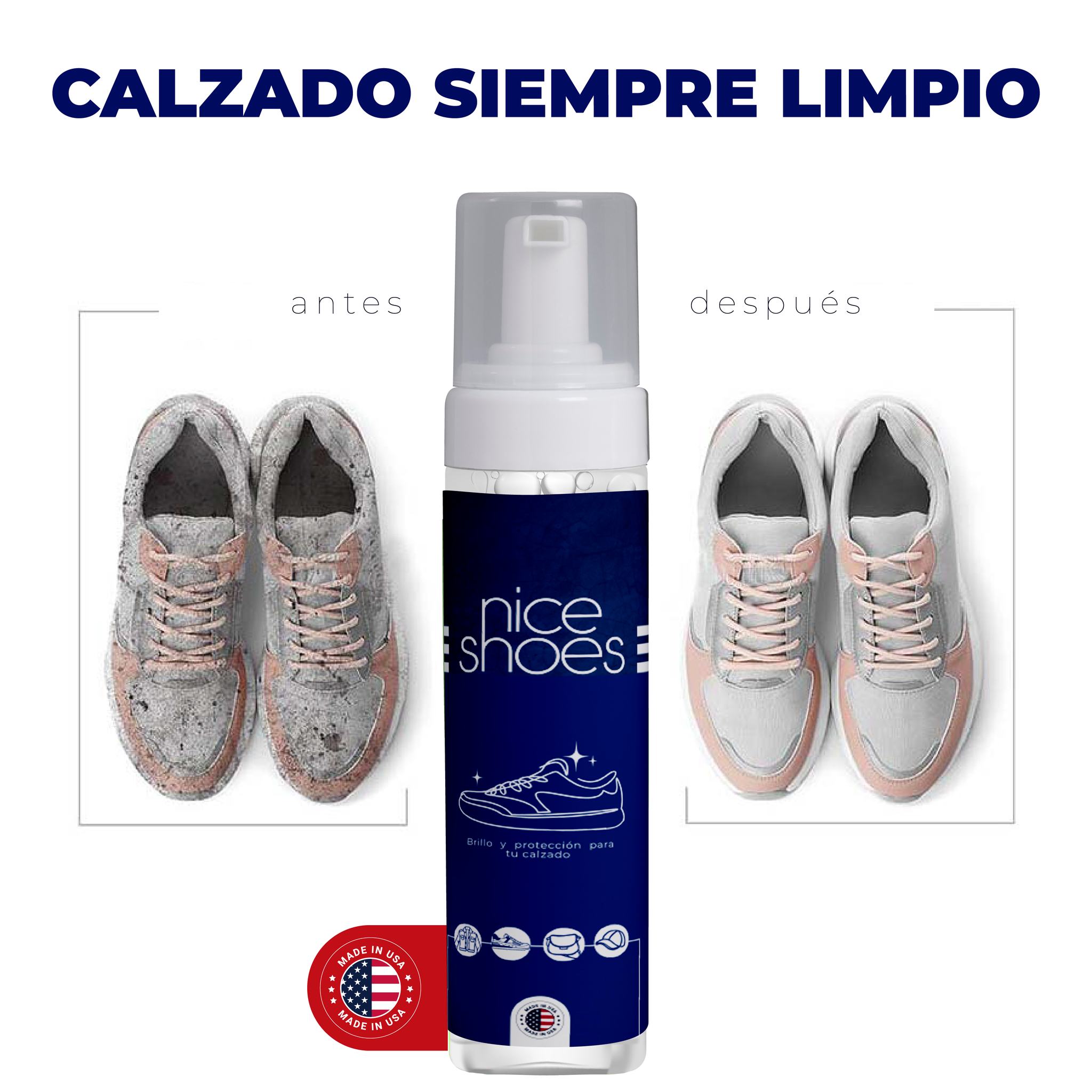 Nice Shoes - Limpiador eficaz para zapatos
