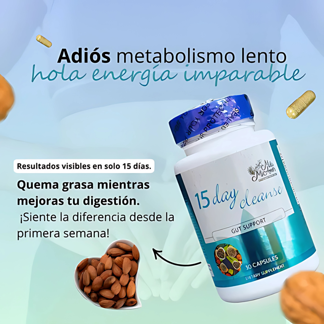 15 DAY CLEANSE – Limpieza del Colón y Detox EL ORIGINAL