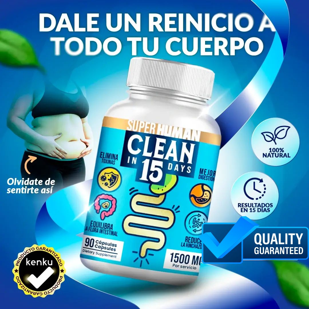 Clean15 Limpieza Completa Estomacal en 15 días - SuperHuman